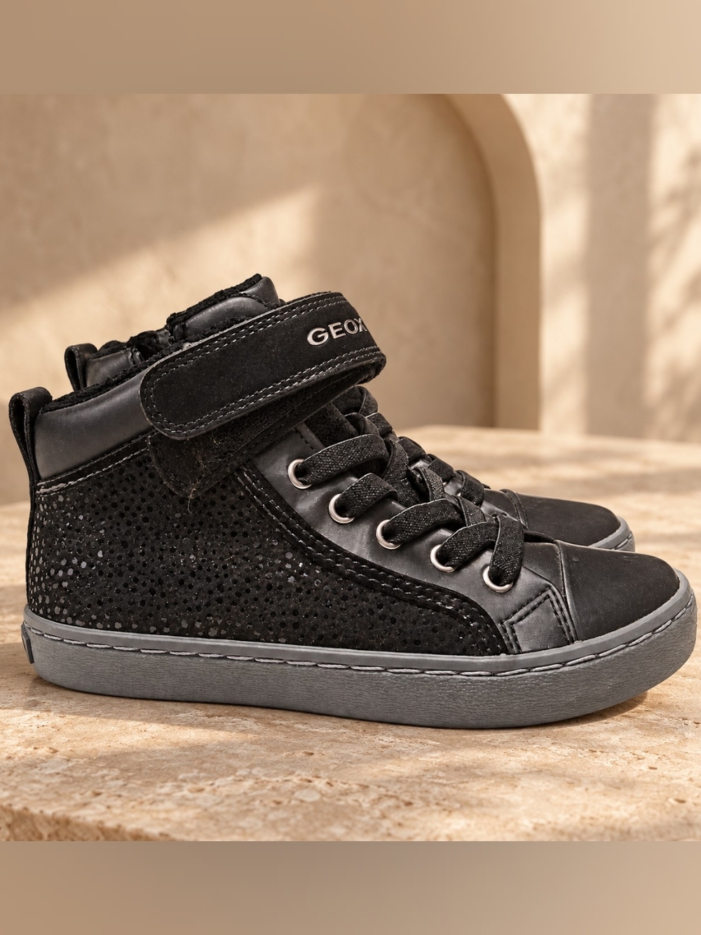 Geox RESPIRA Girl High Top Sneakers Black 31